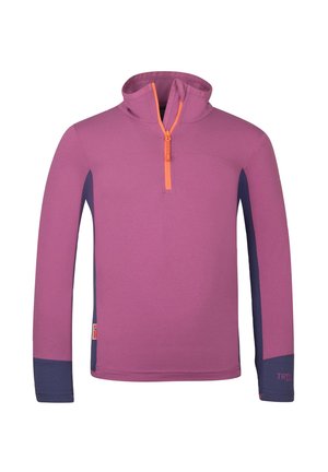 TROLLKIDS, KIDS STEINKJER MOSQUITO SHIRT UNISEX - Polo shirt - mallow pink/violet blue/papaya