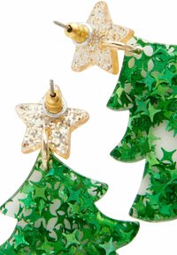 Next CHRISTMAS TREE REGULAR FIT - Orecchini - glitter green