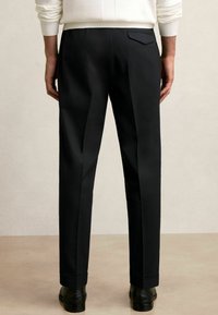 Reiss REGULAR FIT - COMPLEX HERRINGBONE - Auduma bikses - navy