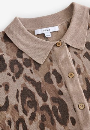 Next SHORT SLEEVE - Užsagstoma palaidinė - animal neutral