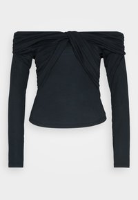 Tops ar garām piedurknēm - dark grey