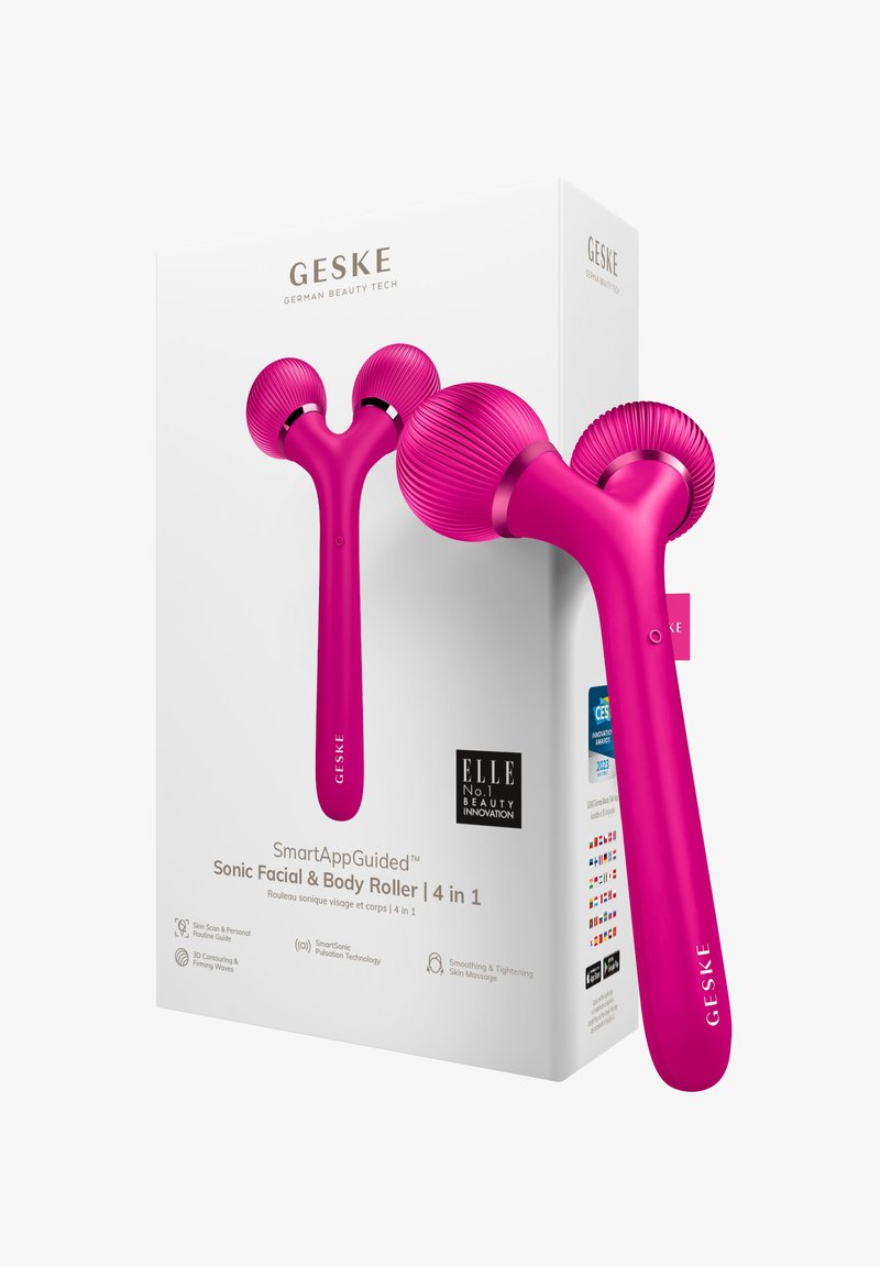 GESKE - SONIC FACIAL BODY ROLLER | 4 IN 1 - Accessori skincare - magenta, Ingrandire