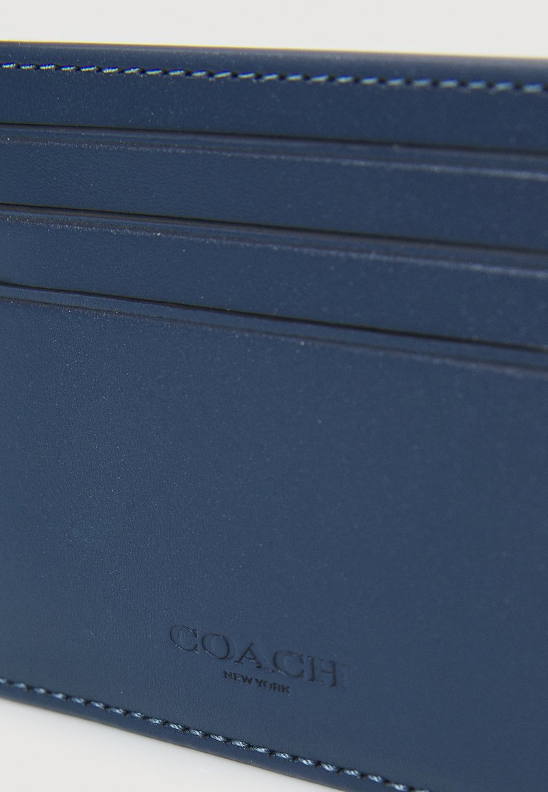COACH REFINED CARD CASE IN SIGNATURE  - Étui pour cartes de visite - deep blue