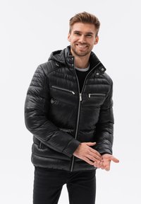 Ombre Winterjacke black/schwarz