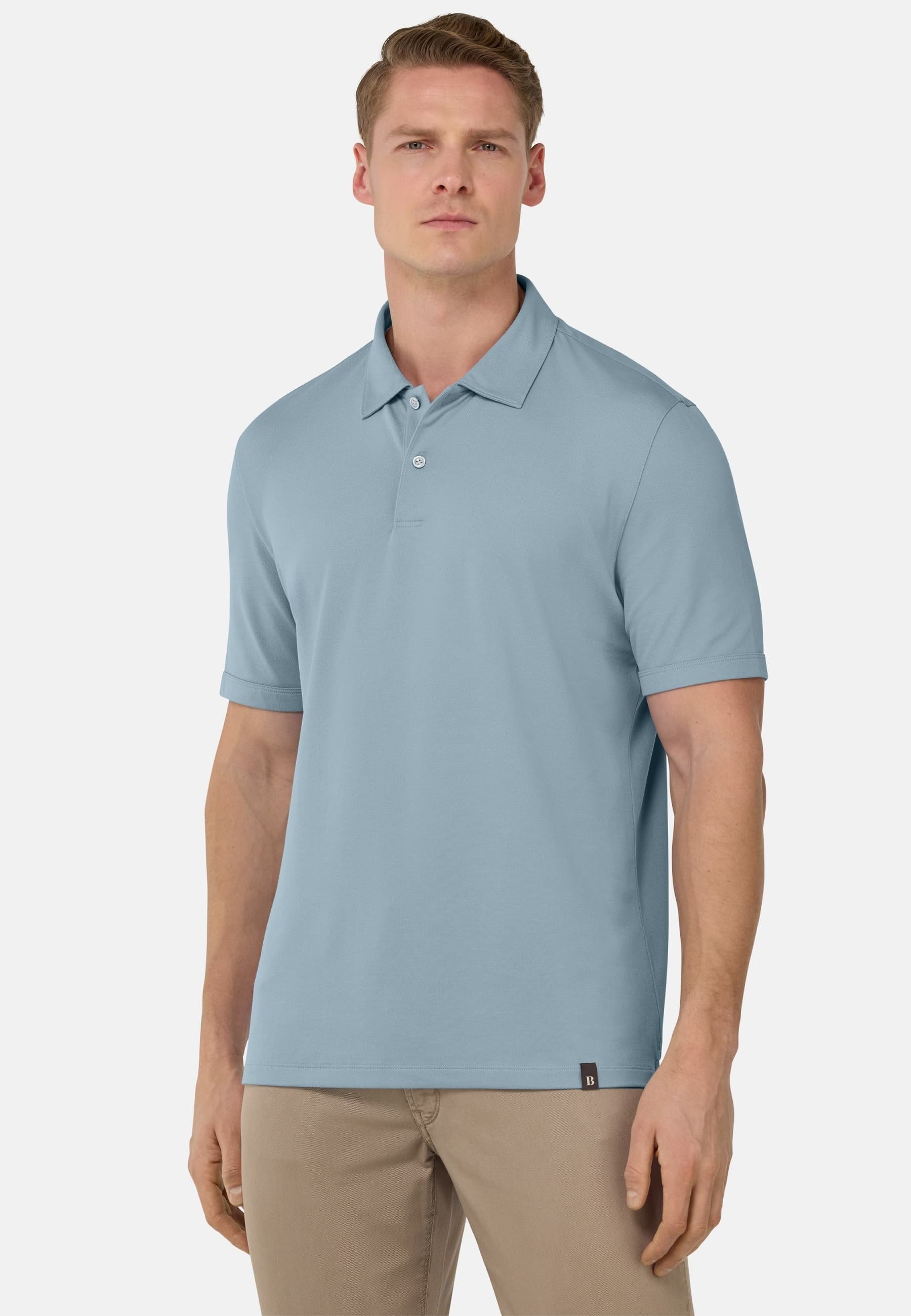 Boggi Milano Polo shirt light blue Zalando