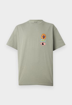 Carhartt WIP, STACKED GRAPES - Μπλουζάκι με στάμπα - shady green