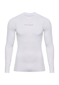 Langærmet T-shirt - white