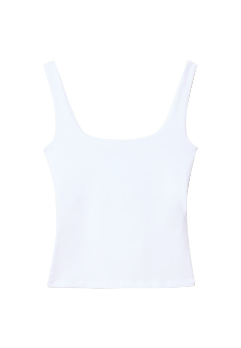 Stradivarius TANK TOP WITH A SQUARE-CUT NECKLINE 08044655 - Débardeur ...