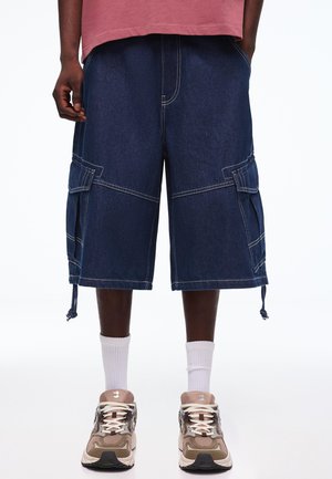 Bershka Oldalzsebes nadrágok - royal blue