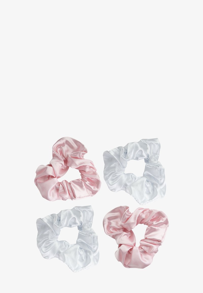Brushworks - BRUSHWORKS PINK & WHITE SATIN SCRUNCHIES - Haar-Styling-Accessoires, Vergrößern