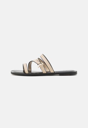 LEATHER - Sandalias planas - off-white