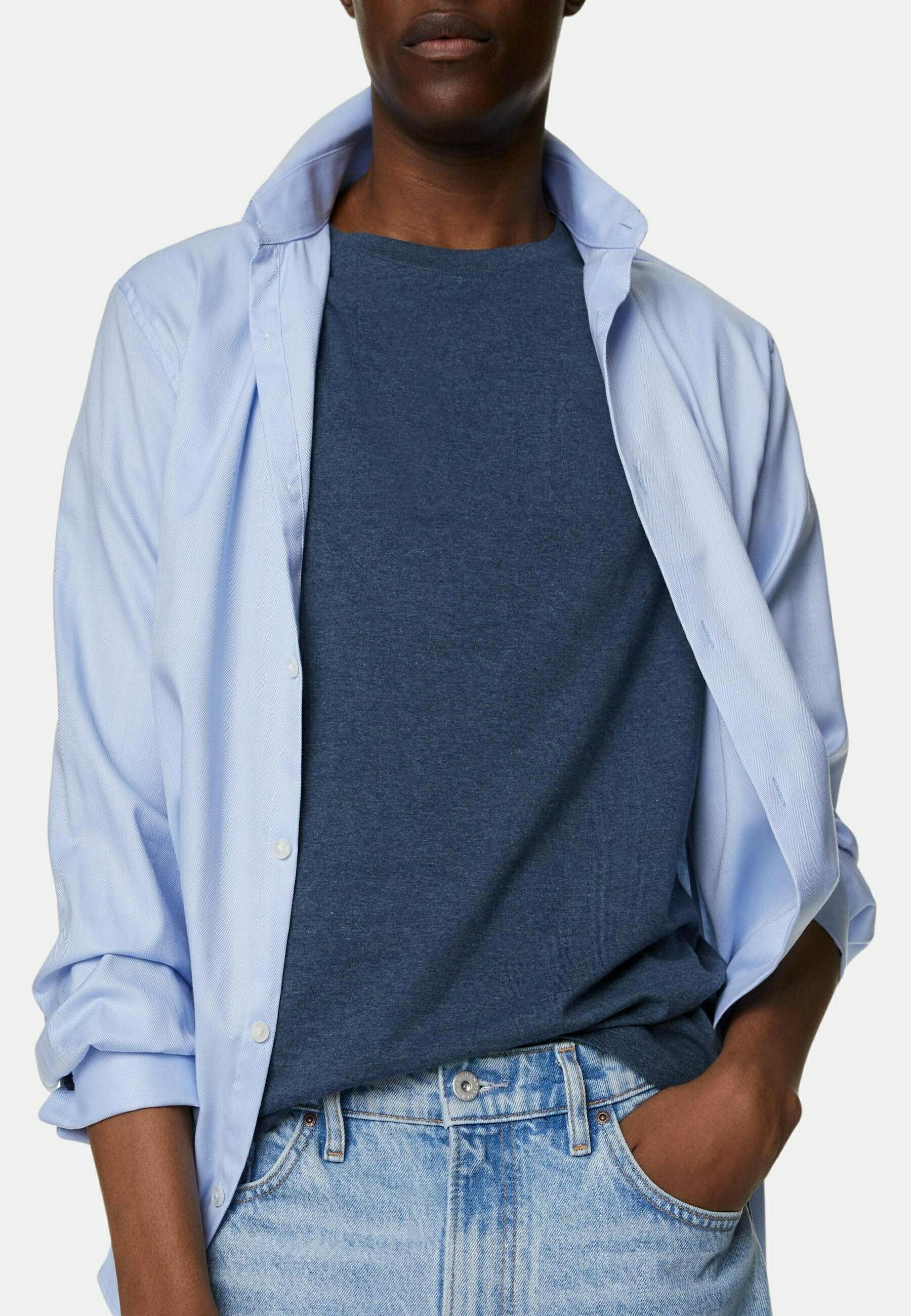 COMME DES GARÇONS SHIRT Tee-shirt en coton à manches longues à imprimé