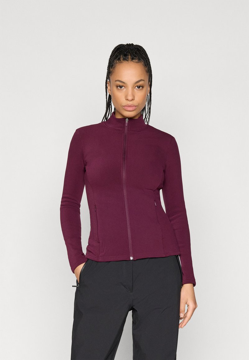 Veste De Sport CALIA Femme Taille M – Mi-longue, Rouge, Full Zip, Athlétique