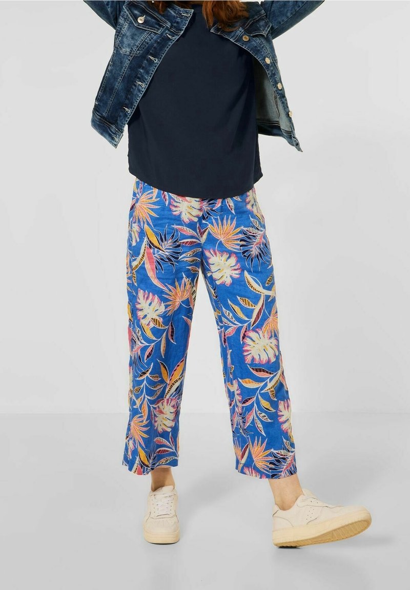 Haut Bleu Marine Manches Courtes Taille 44 Motif Fleurs - Marque Emery Rose, Occasion Très Bon état, Lavable Machine