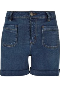Urban Classics Denimové šortky - deepblue washed