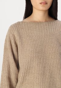 ONLY ONLFILIZ BOAT NECK - Vesta - mocha meringue