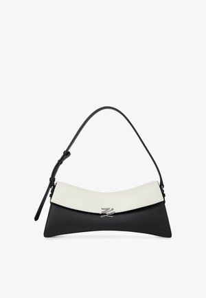 KARL LAGERFELD, K/AUTOGRAPH TWIST ELONGATED - Kézitáska - black white