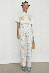 Never Fully Dressed LEMON TEE - Tricou cu imprimeu - white