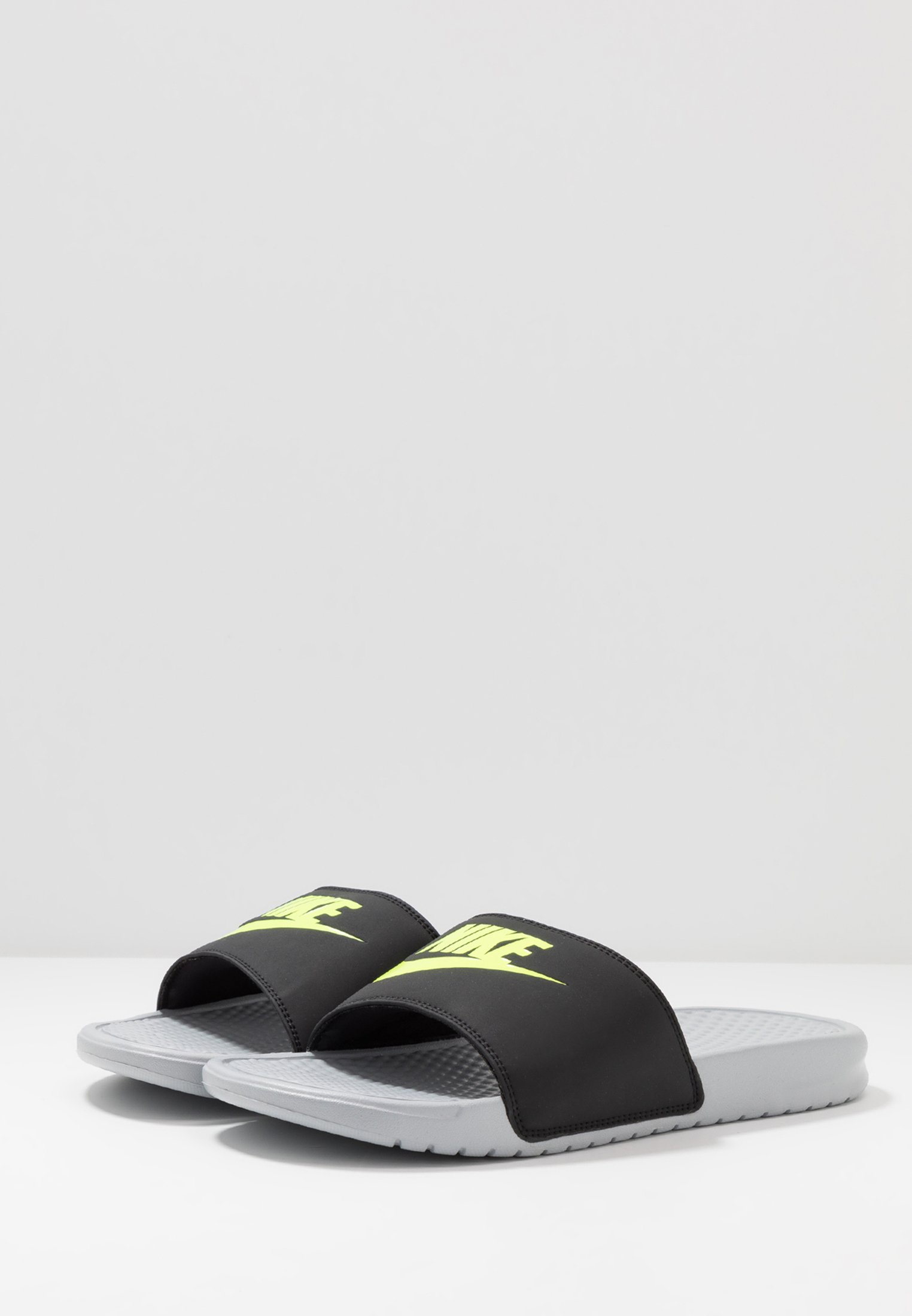 Nike Sportswear BENASSI JDI - Badesandaler - black/laser orange/iron grey Nike Sportswear BENASSI JDI - Badesandaler - black/laser orange/iron grey