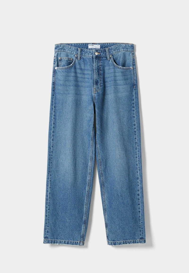 Bershka Straight leg jeans donkerblauw Bershka Straight leg jeans donkerblauw
