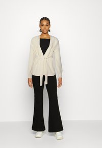 VILA VILIOMY LONG OPEN CARDIGAN - Casaco de malha - birch