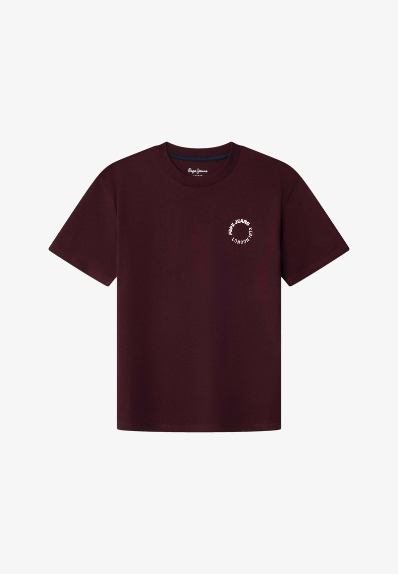 Pepe Jeans Triko s potiskem - compote purple