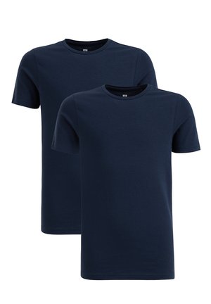 WE Fashion 2PACK - T-Shirt basic - blue