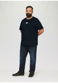 s.Oliver STRUCTUUR - T-Shirt basic - navy