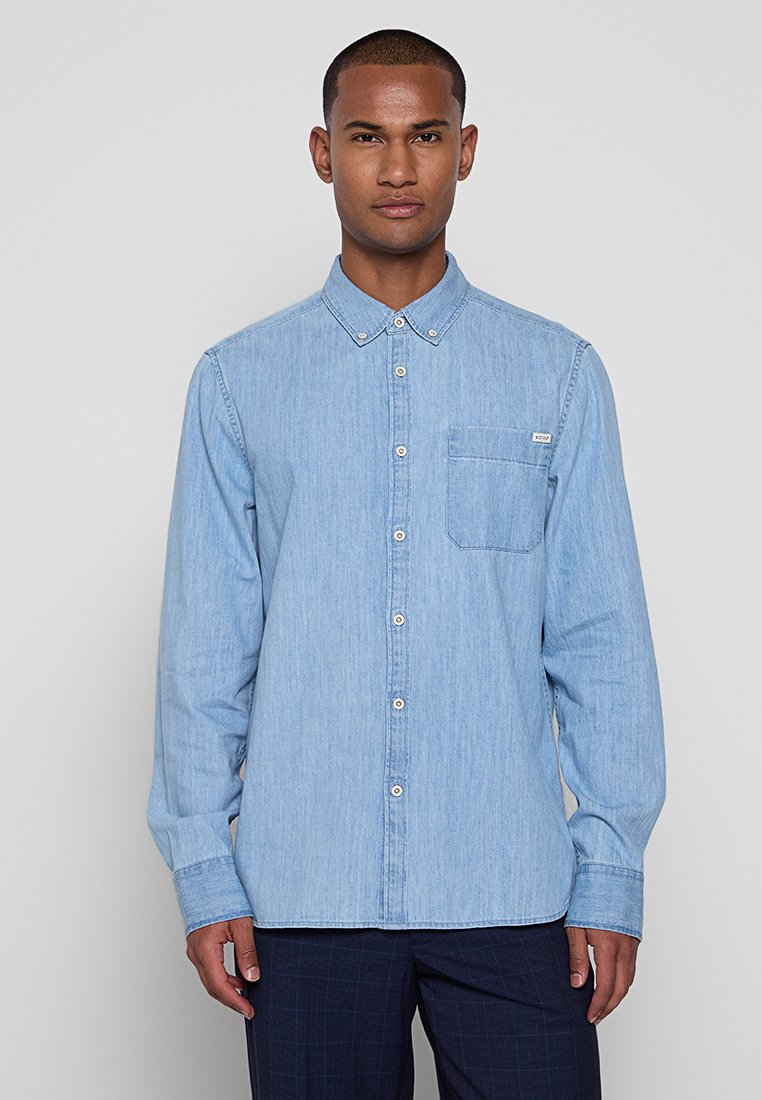 mustang Overhemd lichtblauw