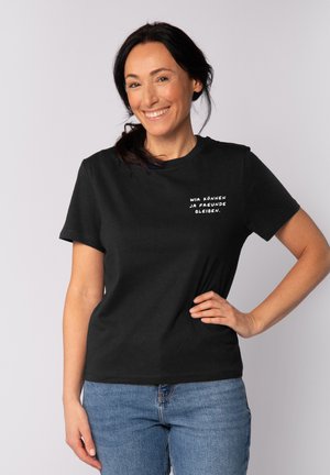 Print T-shirt - black
