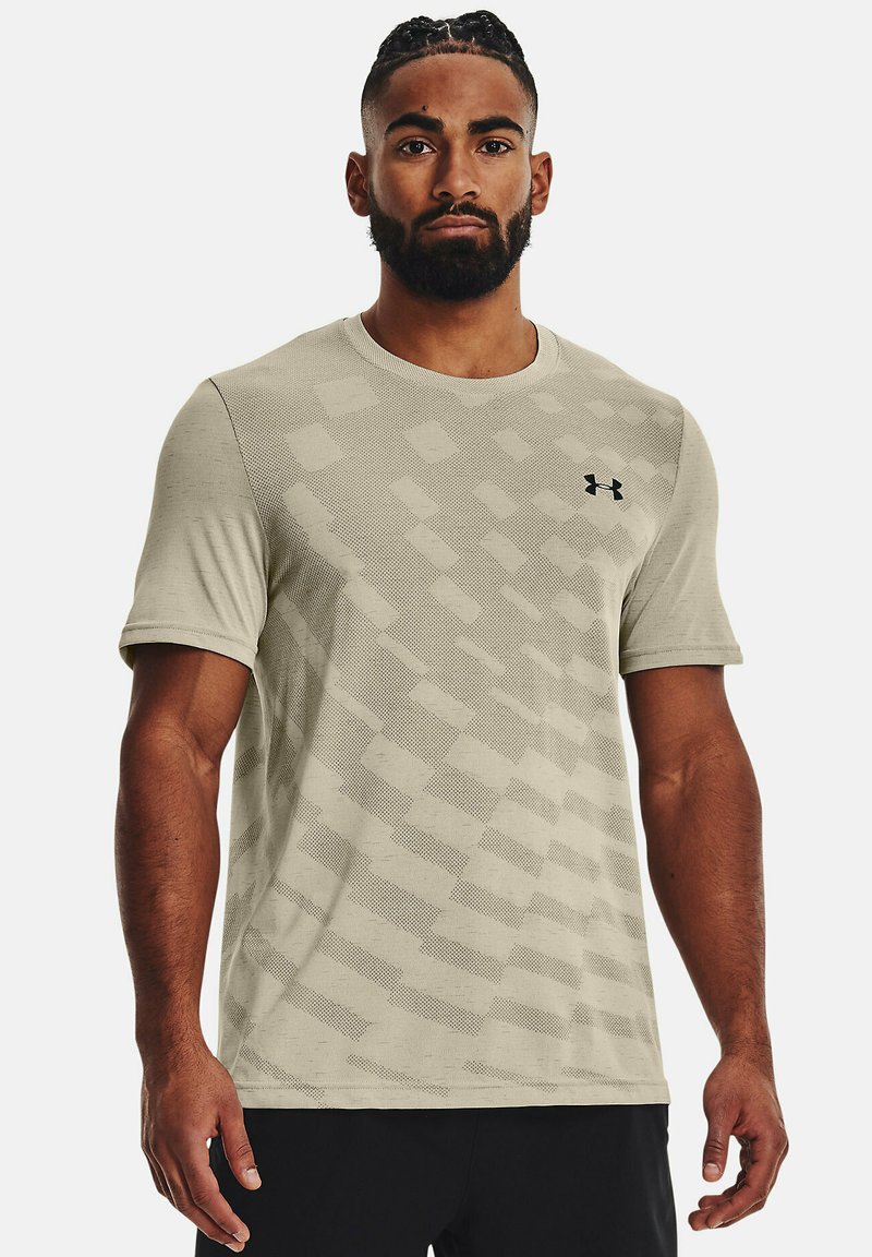 Under Armour SEAMLESS RADIAL Tshirt imprimé brown/marron ZALANDO.BE