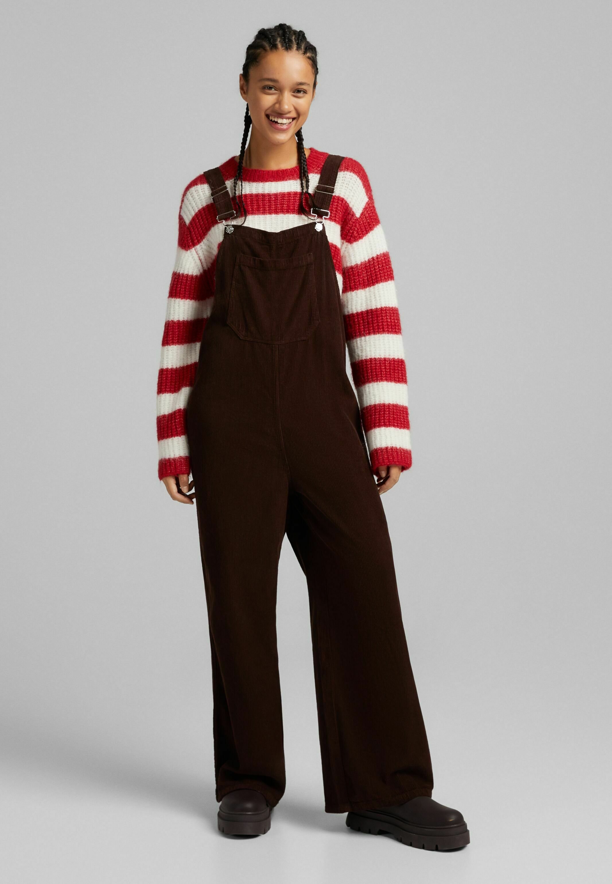 Bershka Salopette - brown/marrone - Zalando.it