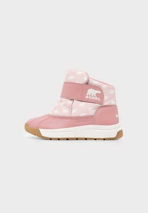 Sorel WHITNEY III STRAP MID WP UNISEX - Vinterstøvler - pink salt/eraser pink