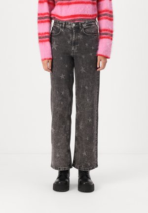 Wide leg - black denim