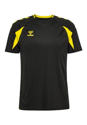 CORE 2.0  S/S - T-shirts print - black blazing yellow