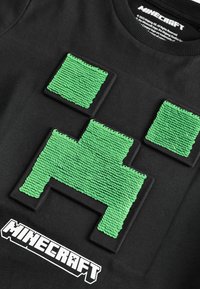 Next POKÉMON SEQUIN - Camiseta estampada - minecraft black green