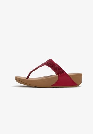 FitFlop, LULU TOEPOST - HOTFIX - Badslippers - burnt berry