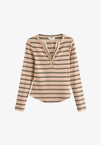 Vybráno, green ecru stripe