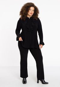 YOEK À VOLANTS - Hemdbluse - black