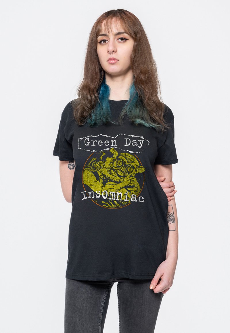 Paradiso Clothing GREEN DAY INSOMNIAC FREE HUGS - Print T-shirt - black