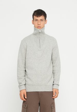 QUARTERZIP SWEATER - Džemper - light grey