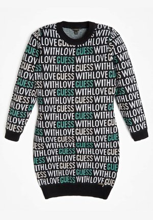 JACQUARD ALLOVER-LOGO - Strikkjoler - mehrfarbig schwarz