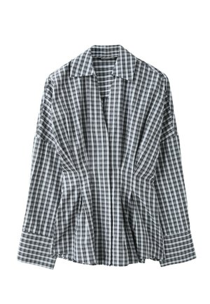 Stradivarius, PLEATED POPLIN SHIRT - Blouse - black