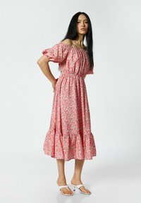 Koton FLORAL STRAPPY - Vestido informal - white