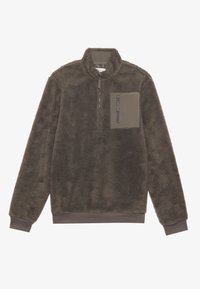 Fleece trui - dark grey