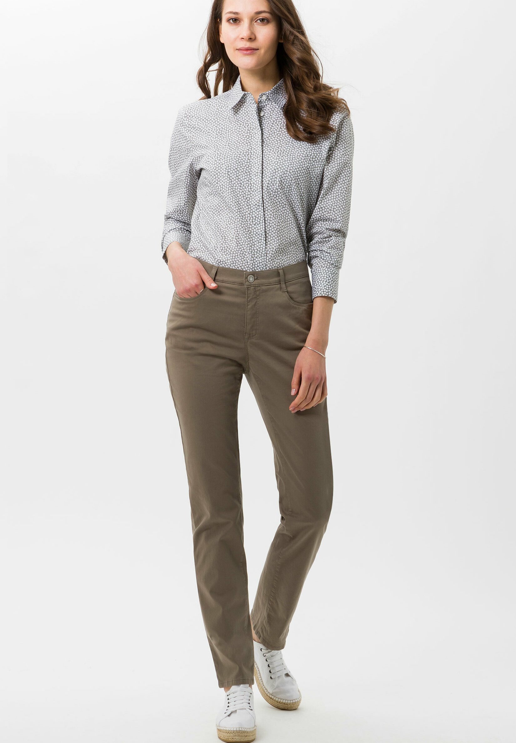BRAX CAROLA - Broek - khaki/kaki - Zalando.be
