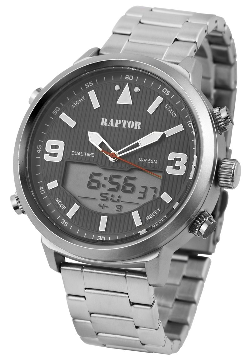 Herren Analoguhren | RAPTOR Uhr silberfarbig/silberfarben - AJ35839 Herren Analoguhren | RAPTOR Uhr silberfarbig/silberfarben - AJ35839