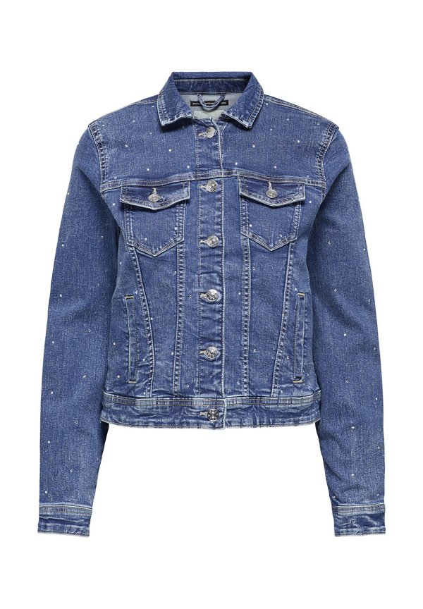 ONLWONDER RHINESTONE - Denim jacket3