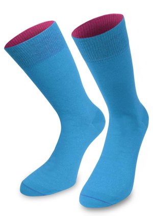 MID CUT SOCKS BI-COLOR - Socken - türkis/beere