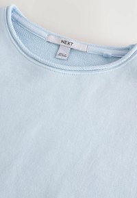 RAW HEM DETAIL WASHED CREW NECK  - Športni pulover - light blue